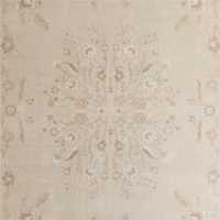 Florence Performance Traditional Floral Ivory Handknotted Rug Swatch 12"x18"