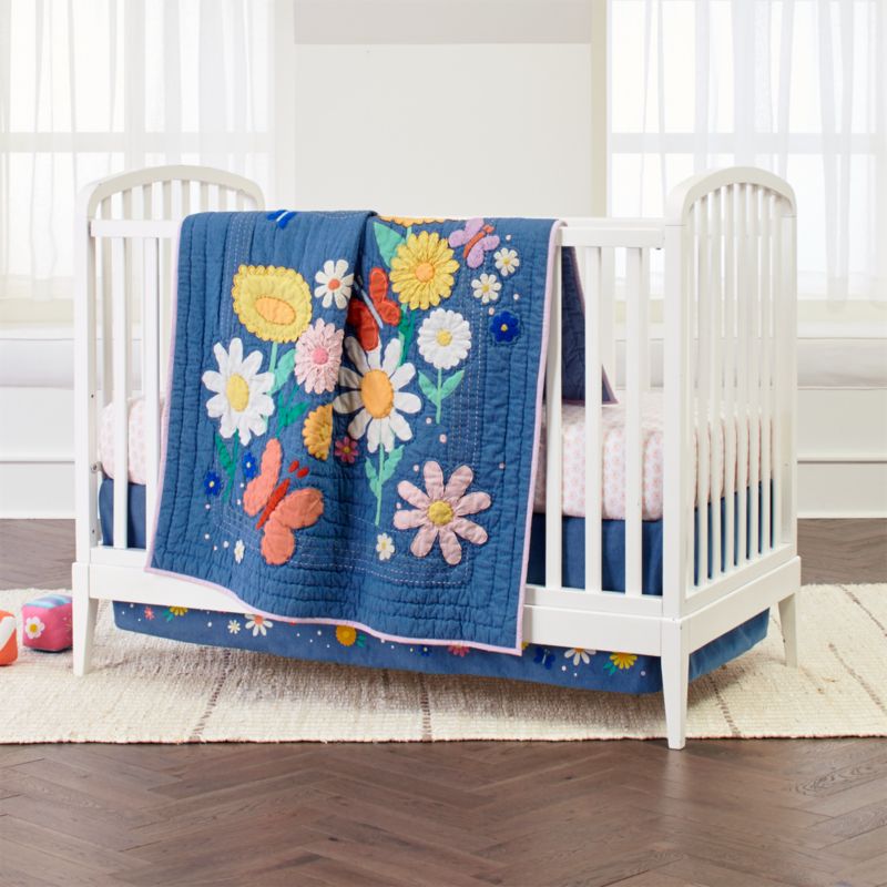 denim crib bedding