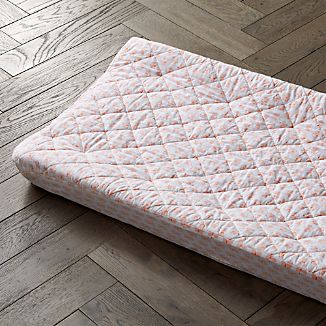 Pink Nursery Decor Crate And Barrel Flower Child Erfly Changing Pad Cover