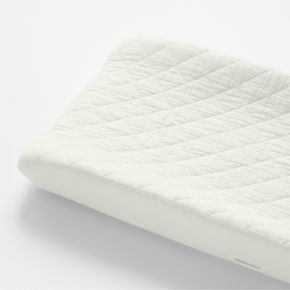 Image of Supersoft Pampas Ivory Organic Cotton Gauze Baby Changing Pad Cover
