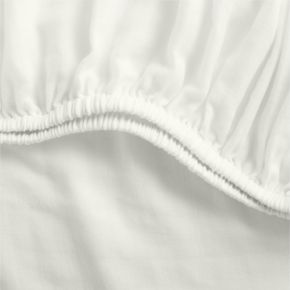 Image of Supersoft Pampas Ivory 100% Organic Cotton Gauze Baby Crib Fitted Sheet
