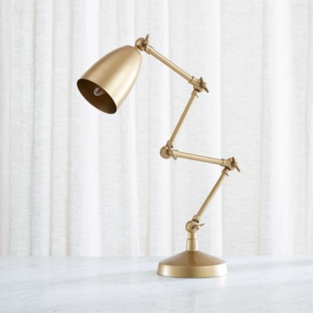 Folding Brass Table Lamp Reviews Crate And Barrel