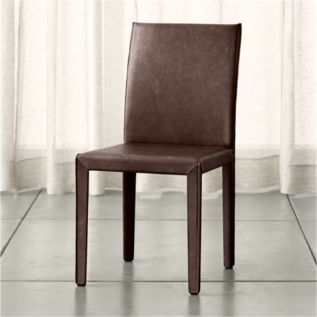 Folio Saddle Top Grain Leather Dining Chair Reviews Crate And