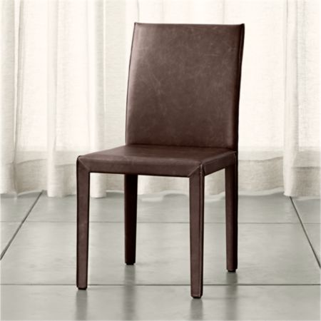Folio Saddle Top Grain Leather Dining Chair Reviews Crate And