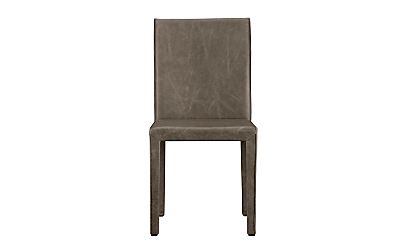 Folio Granite Grey Top-Grain Leather Dining Chair Allure: Granite ...