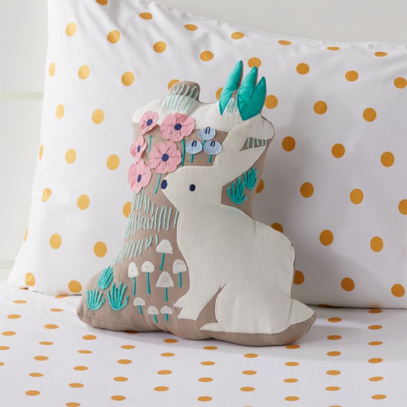 Rabbit Throw Pillow Crate and Barrel