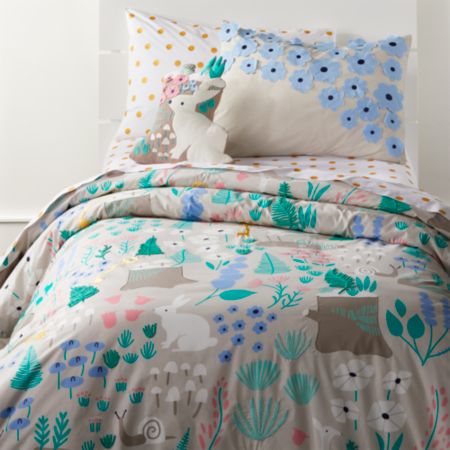 Twin Folktale Forest Duvet Cover Reviews Crate And Barrel