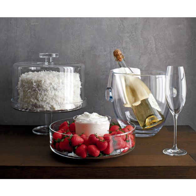 Footed Cake Stand with Dome Crate and Barrel