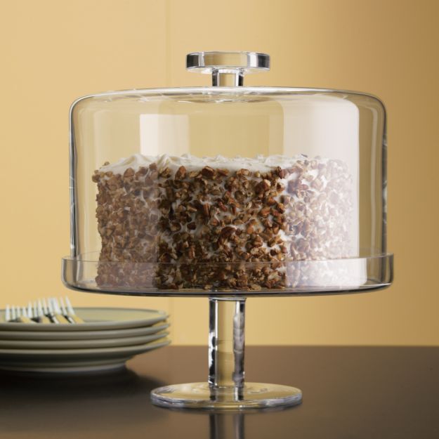 Footed Cake Stand with Dome Crate and Barrel