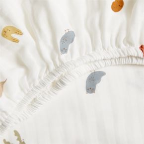 Image of Supersoft Forest Animals 100% Organic Cotton Baby Crib Fitted Sheet