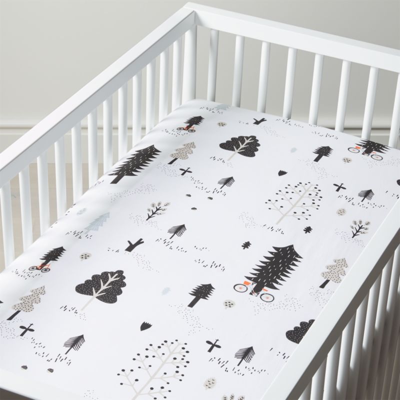 Organic Forest Friends Crib Fitted Sheet + Reviews | Crate ...