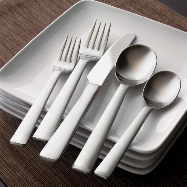 Foster Satin Flatware Crate and Barrel