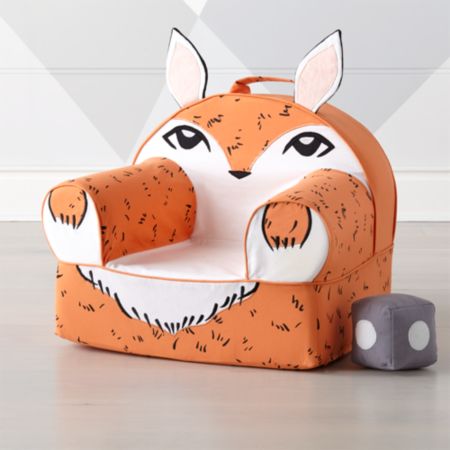 Small Fox Nod Chair Cover Crate And Barrel