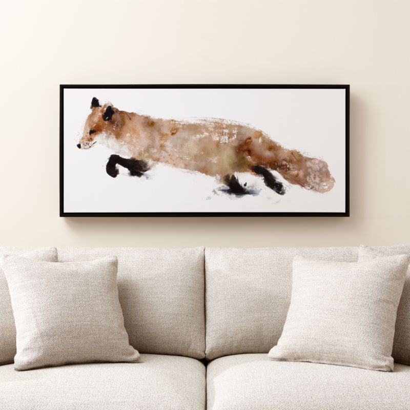 Fox Canvas Print Reviews Crate And Barrel