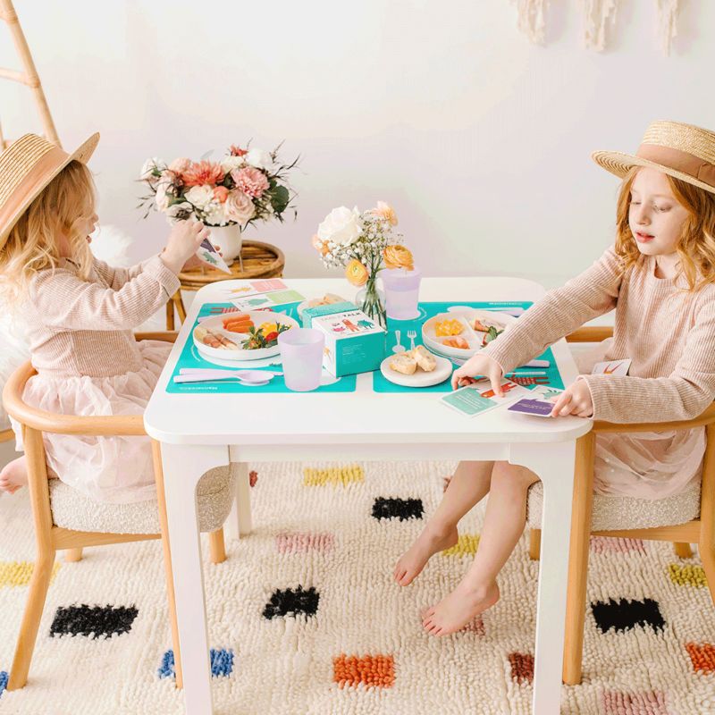 Crate and kids table best sale and chairs