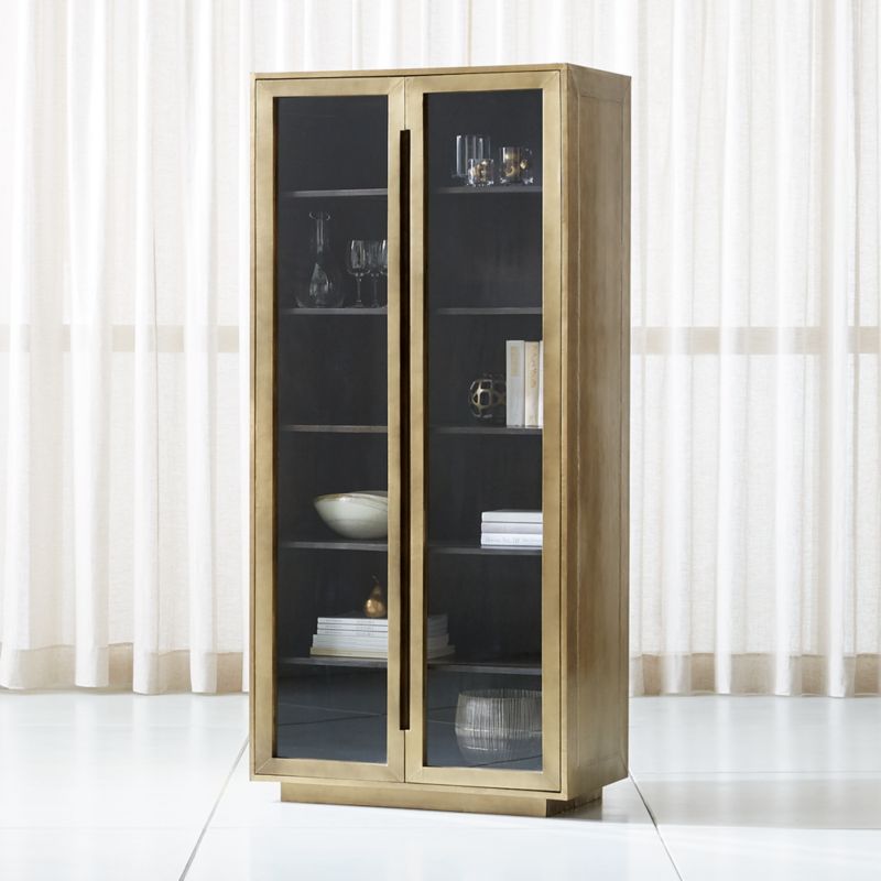 Freda Glass Door Cabinet Reviews Crate And Barrel