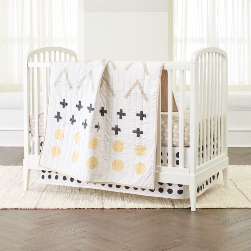 cowhide crib bedding