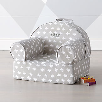 Personalized Toddler Chairs Crate And Barrel Small Freehand Nod Chair