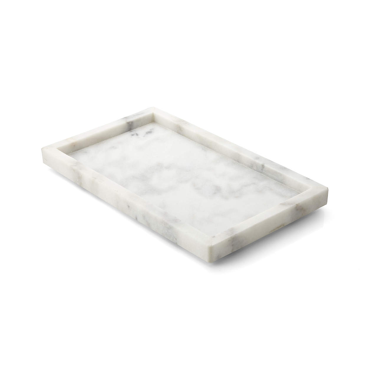Shop French Kitchen Marble Rectangle Tray from Crate and Barrel on Openhaus