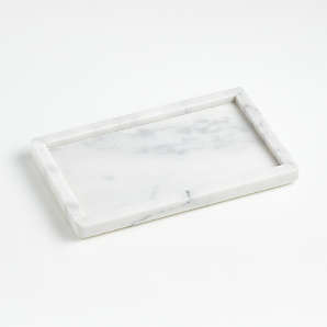 small white serving tray