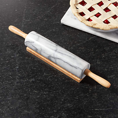 marble rolling pin and board set
