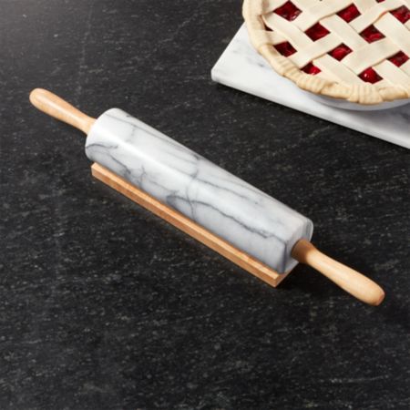 French Kitchen Marble Rolling Pin With Stand