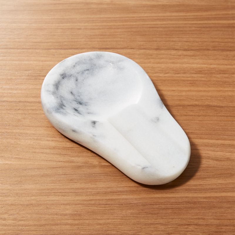 French Kitchen Marble Spoon Rest + Reviews  Crate and Barrel