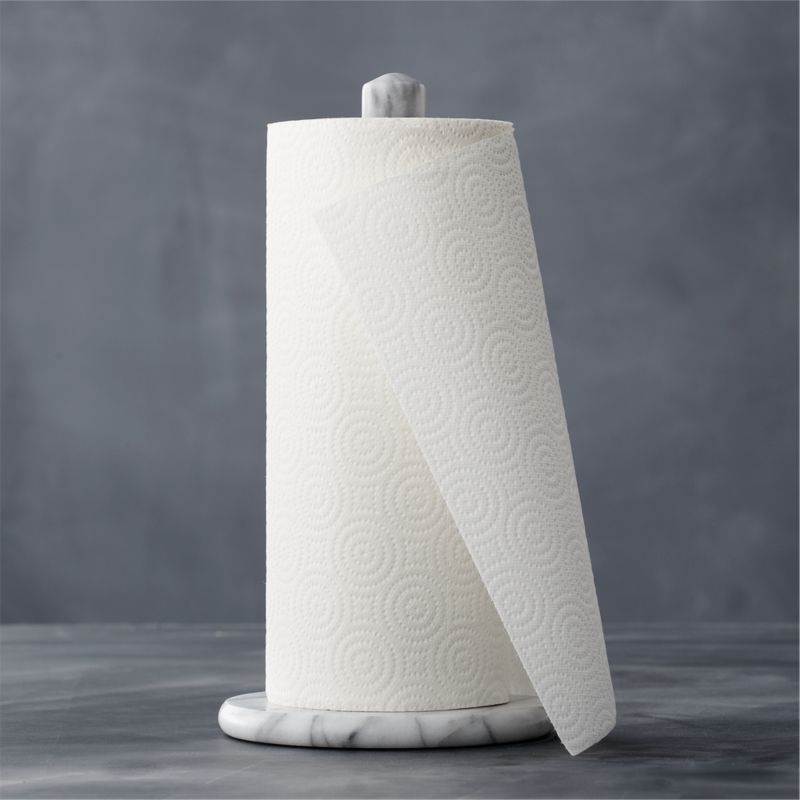 French Kitchen Marble Paper Towel Holder + Reviews | Crate and Barrel