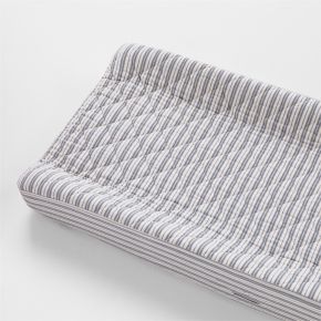 Image of Frenchie Cloudy Blue Organic Cotton Baby Changing Pad Cover by Leanne Ford