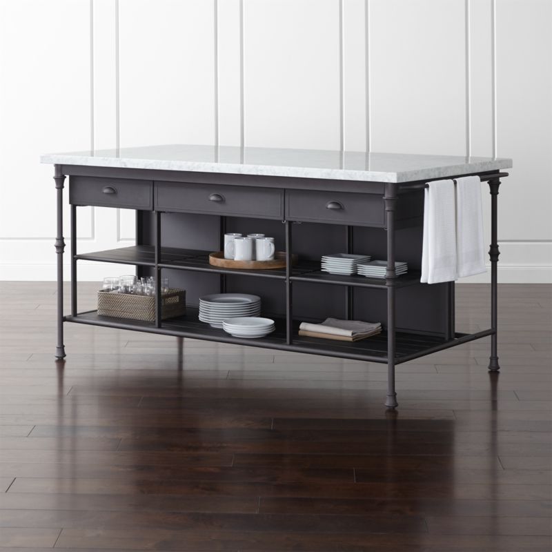 French Kitchen 72\u0026quot; Large Kitchen Island   Reviews  Crate and Barrel