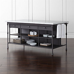 French Kitchen Island Crate And Barrel French Kitchen 72 Large Island