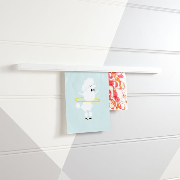White Gallery Art Rail + Reviews Crate and Barrel