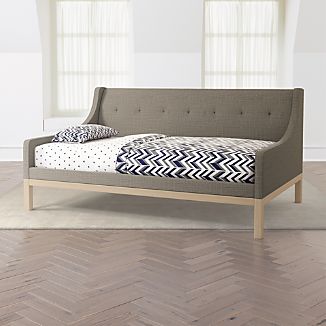 Upholstered Daybeds Crate And Barrel Gallery Grey Upholstered Daybed