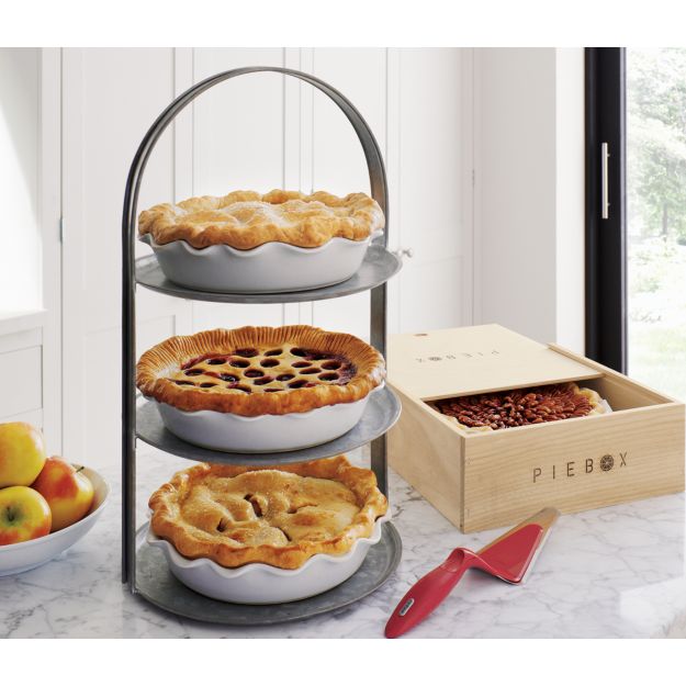 Ruffled Individual Pie Dish in Bakeware + Reviews Crate and Barrel