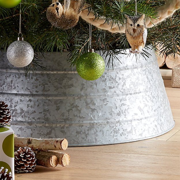 Galvanized Tree Collar + Reviews | Crate and Barrel