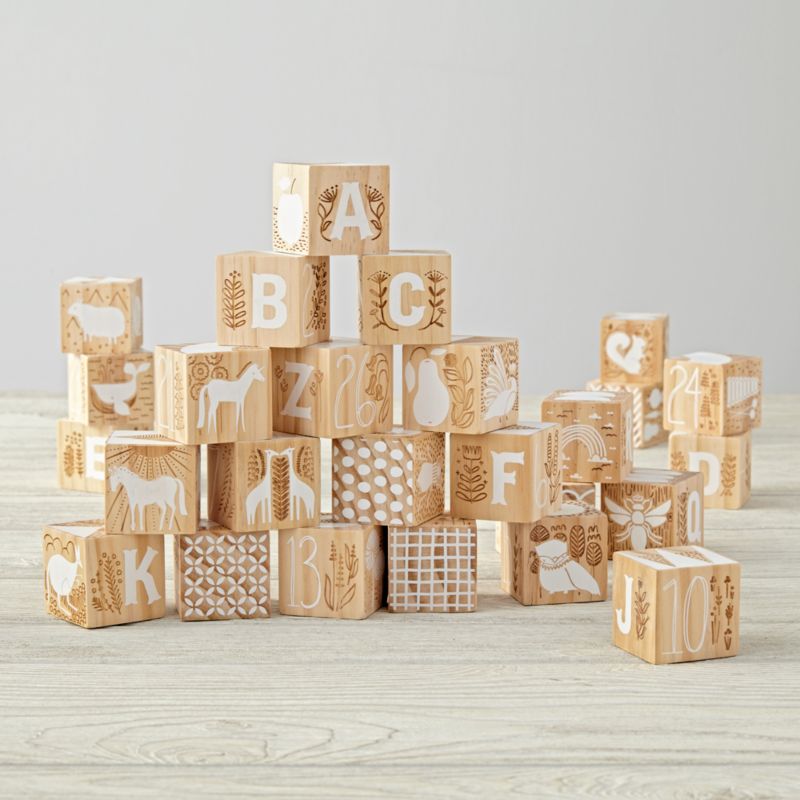 land of nod wooden blocks