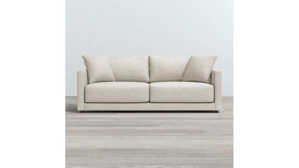 crate and barrel gather leather sofa