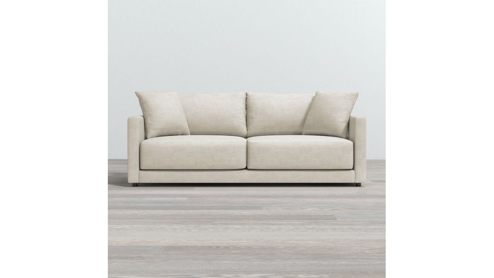 gather petite leather sofa