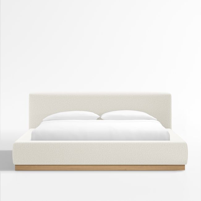 Online Designer Bedroom Gather Ivory Upholstered King Bed