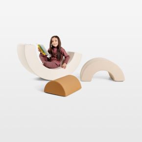 Image of Gathre Millet Beige Foam Kids Arc Playset