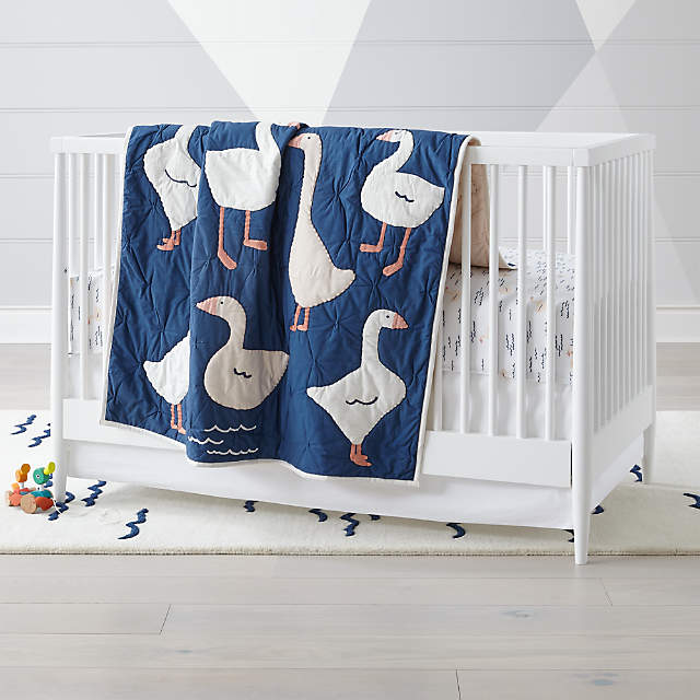 denim crib bedding
