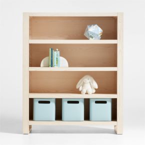 Gemini Tall 4-Shelf Wood Kids Bookcase