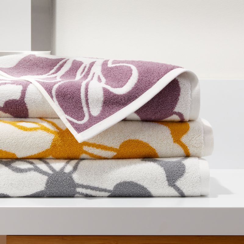 floral bath towels