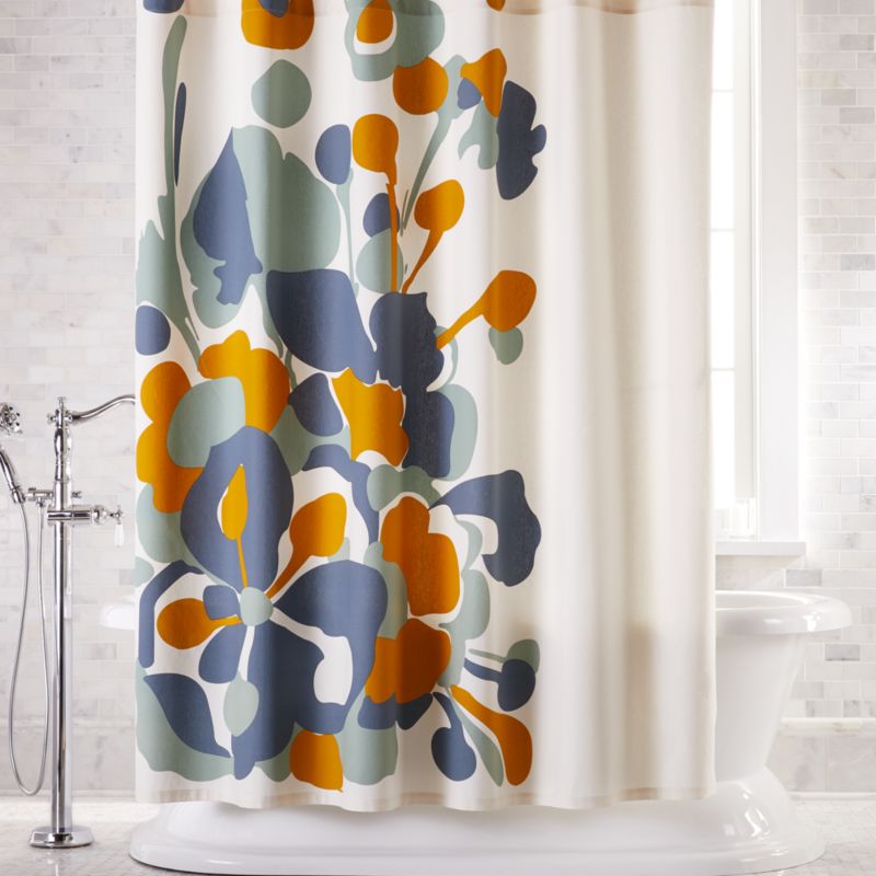 Gemma Flower Shower Curtain Reviews Crate And Barrel