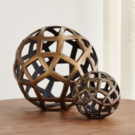 Geo Decorative Metal Balls Crate And Barrel