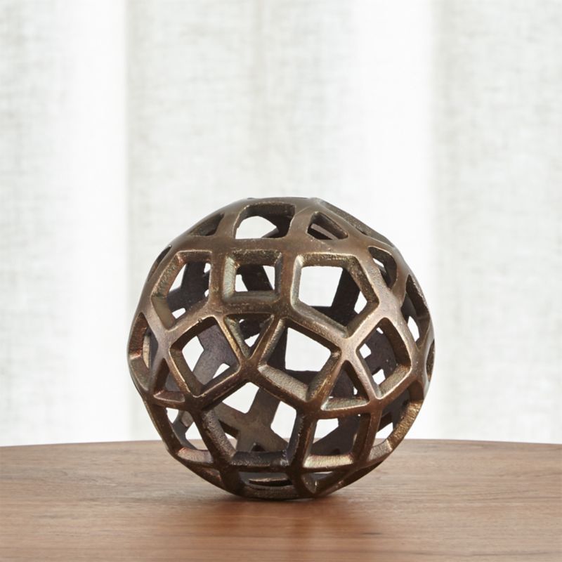 Geo Small Decorative Metal Ball