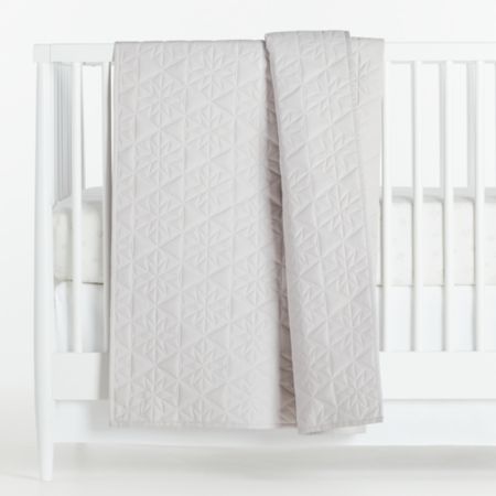 Grey Geo Star Crib Quilt Crate And Barrel