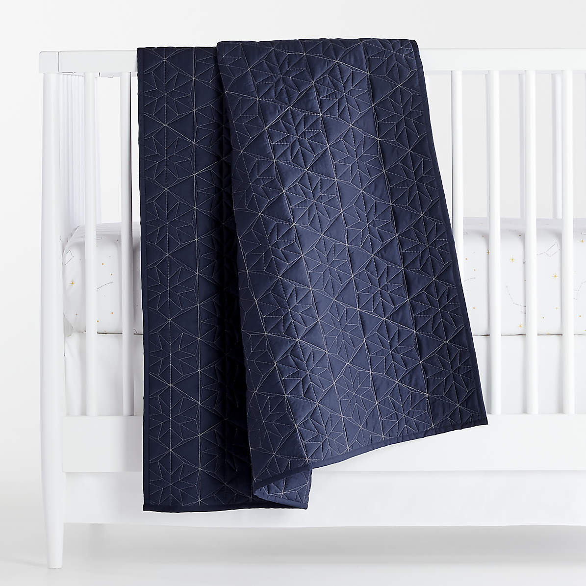 navy cot quilt