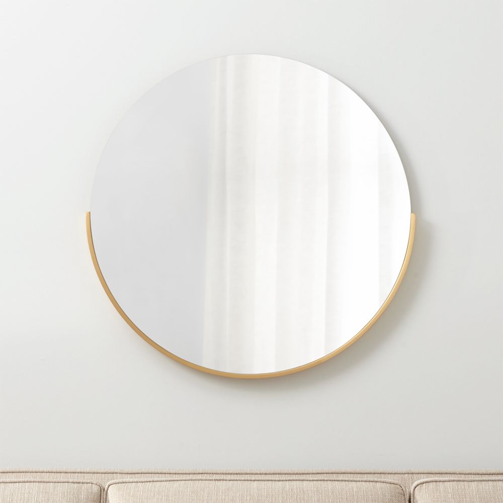 Online Designer Hallway/Entry Gerald Small Round Wall Mirror