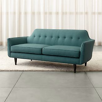 Lobby Furniture Decor Crate And Barrel Gia On Tufted Apartment Sofa